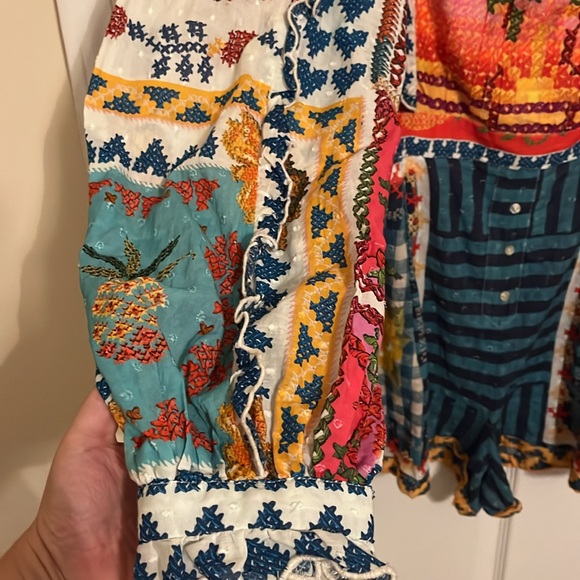 Farm Rio Summer Vibe Romper Blue - Picture 6 of 7